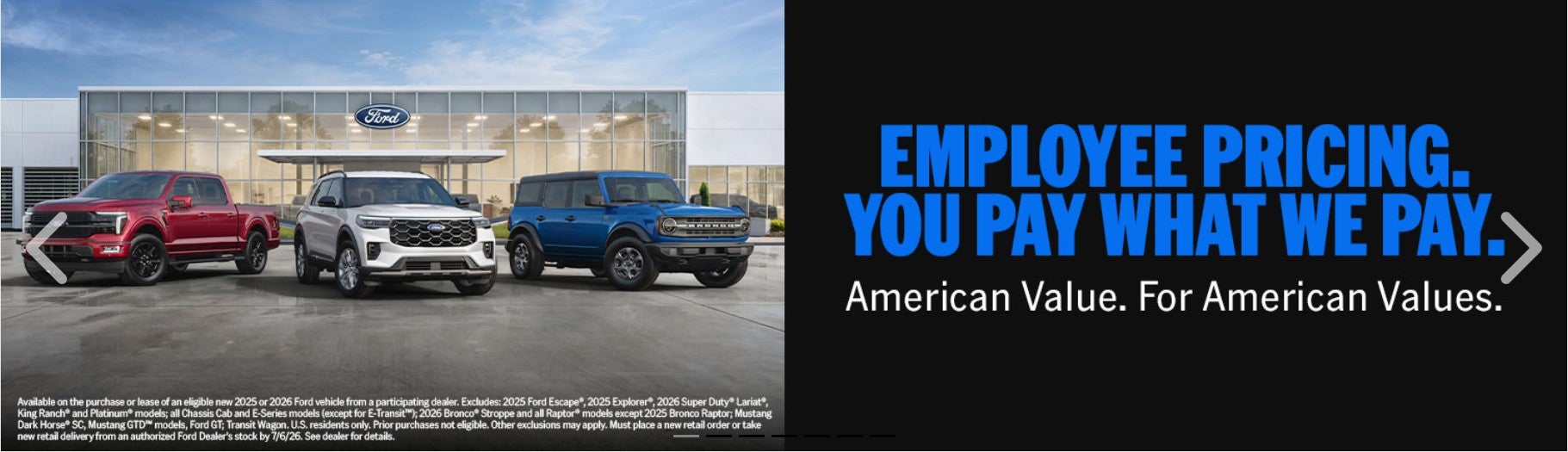 Employee Pricing. You Pay What We Pay.